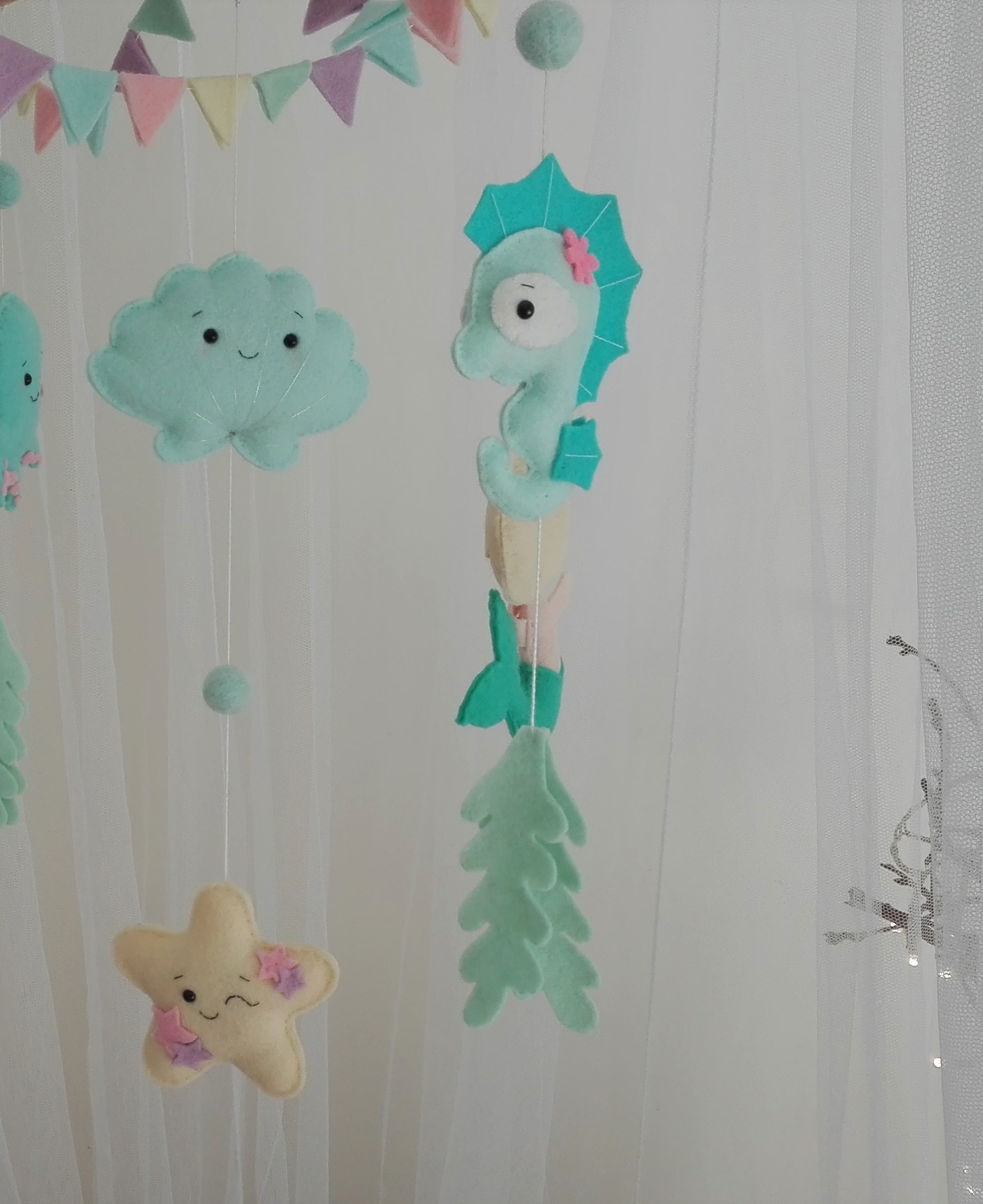 Mobile Pour Bebe Les Petites Sirenes Dodonaturel Fr Mobile Pour Bebe Les Petites Sirenes Dodonaturel Fr