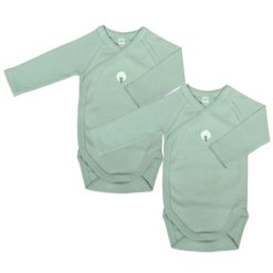 Lot de 2 Bodys coton bio Aqua