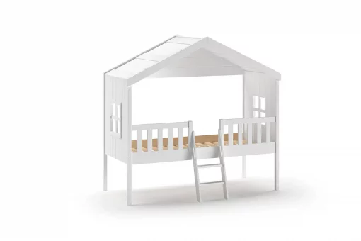 Offrez un sommeil paisible à votre enfant avec le lit cabane blanc Housebeds en 90x200