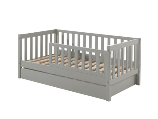 Combinaison TODDLER se compose du lit junior gris (70 x 140 cm) avec tiroir de rangement. 1