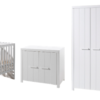 Chambre blanche pour bébé complète avec armoire 3 portes