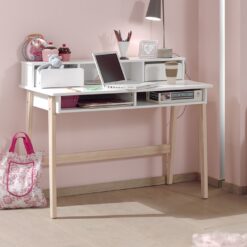 KIDDY BUREAU AVEC SURMEUBLE BLANC