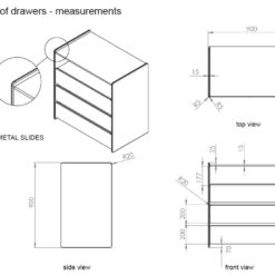 KIDDY COMMODE 3 TIROIRS BLANC 1