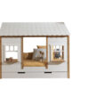 Le lit cabane HOUSEBED blanc en un lit gigogne pour cabane