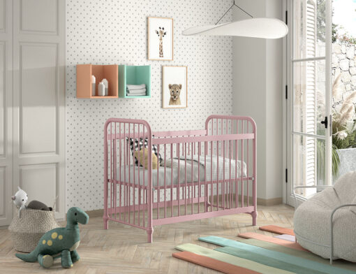 Lit Bébé BRONXX 60x120 : MISTY PINK