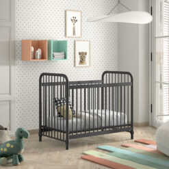 Lit Bébé BRONXX 60x120 : MAT NOIR