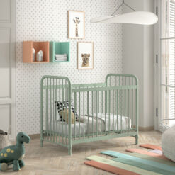 Lit Bébé BRONXX 60x120 : OLIVE GREEN